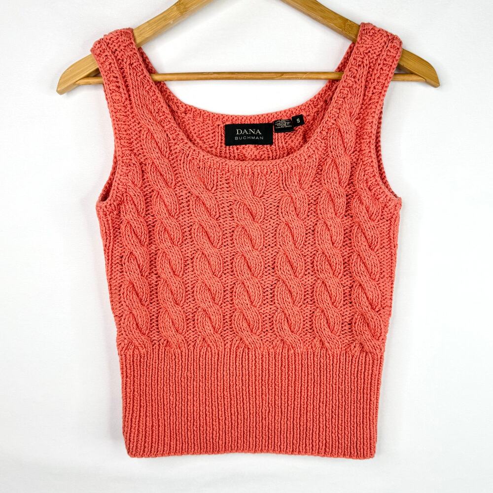 Vintage Dana Buchman Cable Knit Tank Top S